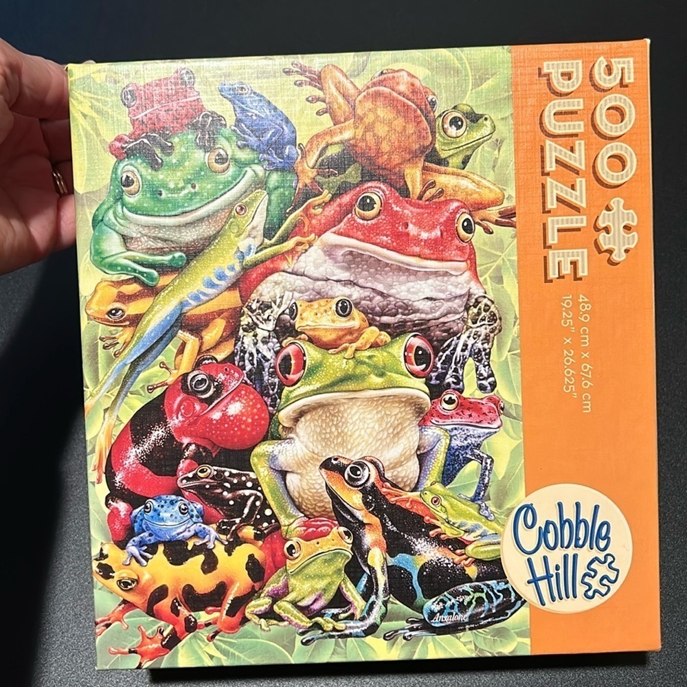 Cobble Hill Frog Pile 500 Piece Puzzle